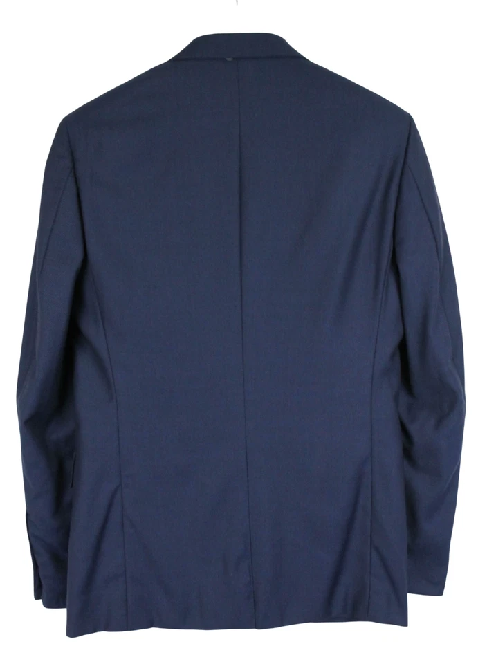 Canali Blazer Hombre (Eu) 48 Lana Solapa de Pico Individual Ventilado Azul - Imagen 2 de 4
