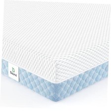 Mini Crib Mattress, 38x24x4 Inch Dual-Sided Gel Memory Foam Mattress Blue