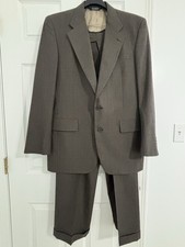 Jos A Bank Executive Collection 2-Piece Suit 41L 36W Brown 100 Wool