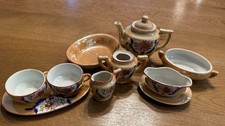 Vintage Hand-Painted Made in Japan Miniature Tea Set