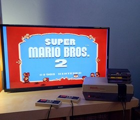 Paquete Consola Nintendo NES - 4 Juegos - Mario 1, 2, 3, Tetris - LIMPIA Y PROBADA