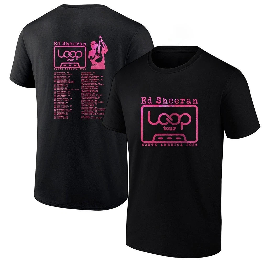Ed Sheeran Loop Tour 2026 North America Unisex T-Shirt S-4XL | eBay
