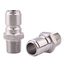 Stainless Steel Male Quick Disconnect MPT 3/8" Homebrewing Connector Sanitary...