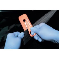 Seat Belt Cutter Plastic Stainless Steel 4 34 In L 1 34 In W Orange Seat