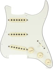 Fender Custom Fat '50s SSS Pre-wired Stratocaster Pickguard - Parchment 3-ply
