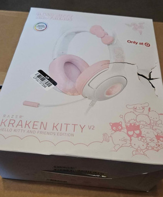 Razer Kraken Kitty V2 Hello Kitty and Friends Edition Wired Headset Pink White