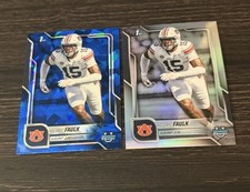 Lot (2) Keldric Faulk 2025 Bowman U Chrome Refractors #6 Auburn Tigers RC