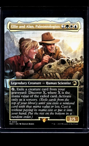 MTG Magic The Gathering Jurassic World Park 10 Ellie and Alan Paleontologists LP