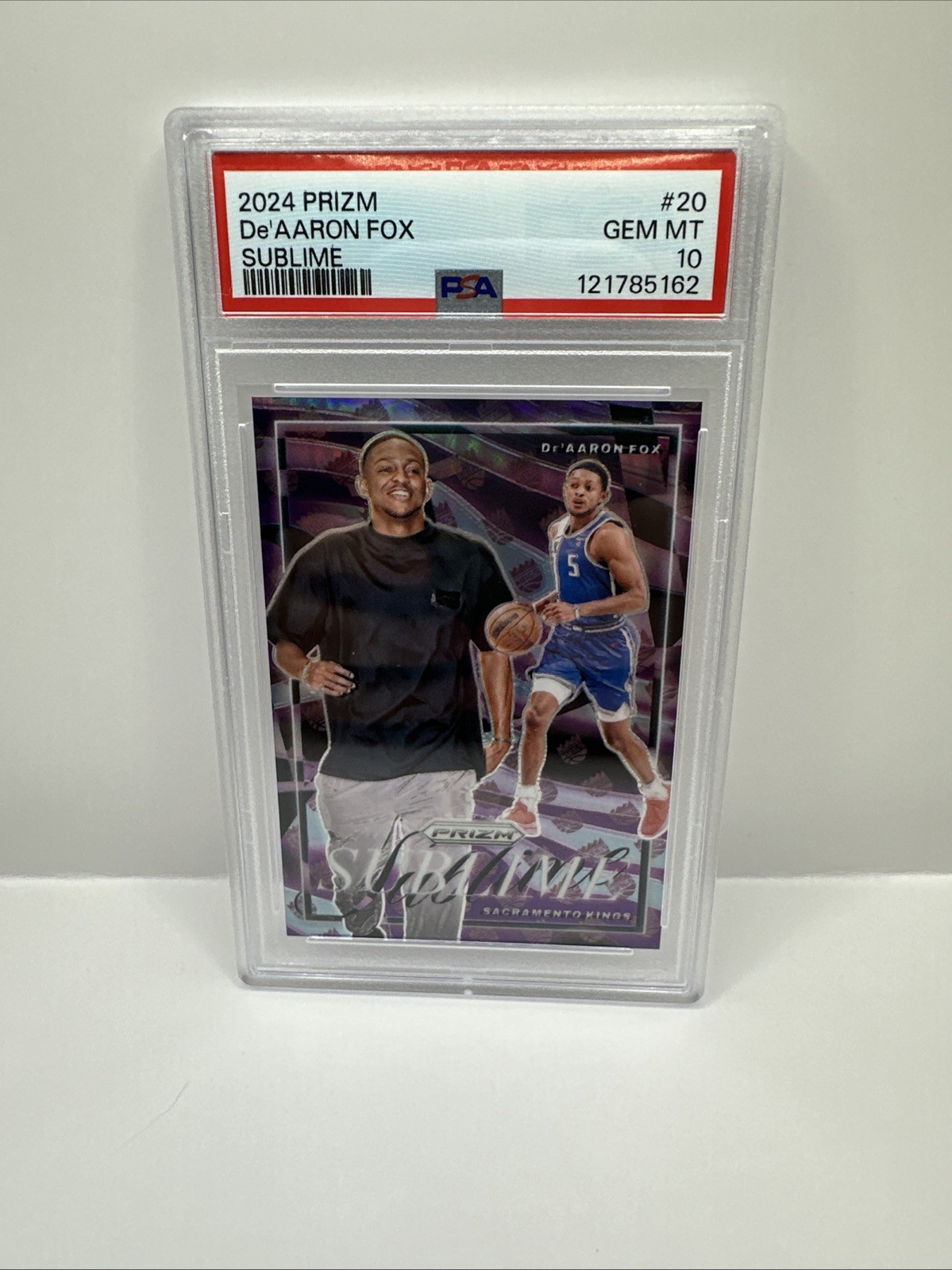 2024-25 Panini Prizm De'Aaron Fox Sublime SSP #20 Kings PSA 10