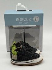Robeez Baby 0-6 Months Cool and Casual Navy Blue Soft Soles