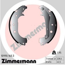 Bremsbackensatz ZIMMERMANN 10990.160.3 für FORD ECOSPORT EcoBoost EcoBlue TDCi
