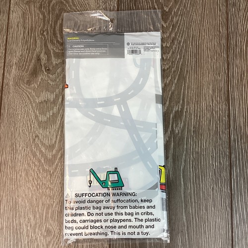 Spritz Table Cover Construction Cars Party New 52x84 Photo Backdrop - Picture 2 of 4