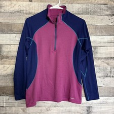 Patagonia Capilene 3 Pullover Top Women Small Pink Base Layer Midweight 1/4 Zip