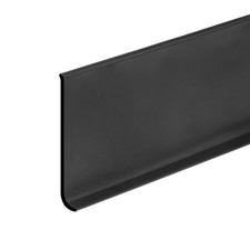 60ft x 4" Baseboard Trim Peel and Stick Wall Flexible Molding Trim Black
