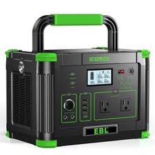 500W 519Wh Power Station Portable Solar Generator RV Backup Battery Camping