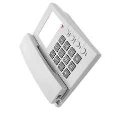 Rj11 Corded Landline Phone Simplistic Hotel Room Telephone with Wall Mounted