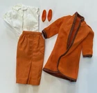 Vintage BARBIE Doll Fashion Pak ORANGE SHEATH SKIRT 1962-1963 & Shirt & Jacket