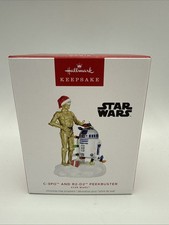2024 Hallmark Disney Star Wars C-3PO And R2-D2 Peekbuster Ornament New