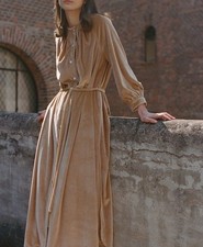 Jeana Sohn Lucia Velvet Dress Deadstock