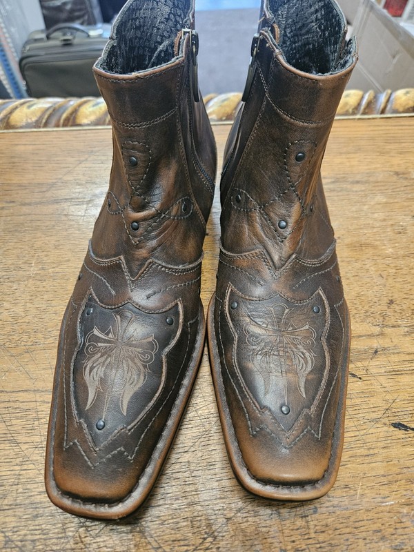 Mark Nason Lounge   Brown Leather Boots 9