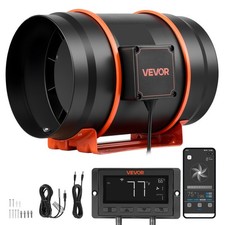 VEVOR Inline Duct Fan 807 CFM 8 Inch EC Motor PWM App Ventilation Grow Tent