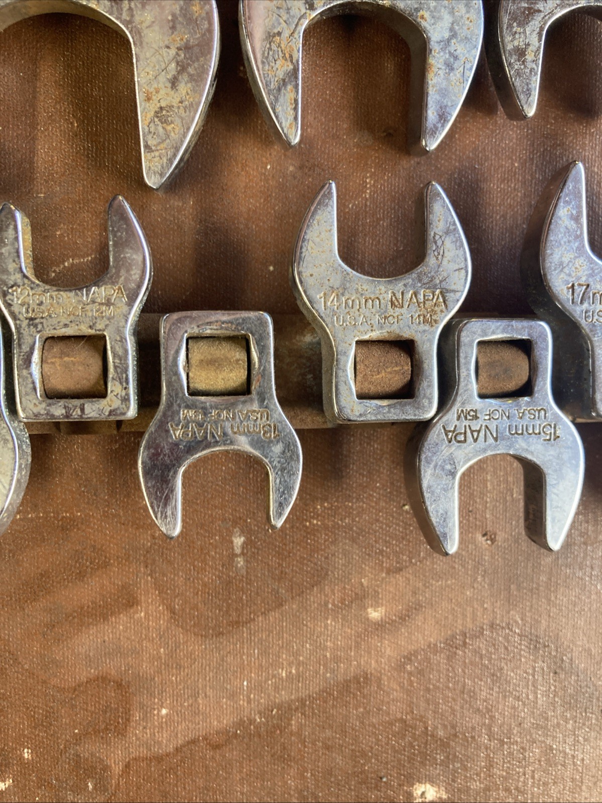 NAPA 19 pc crowfoot set, metric / Standard