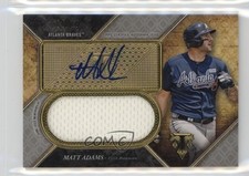 2017 Topps Triple Threads Unity Jumbo Relics Silver 4/75 Matt Adams Auto 1ek2