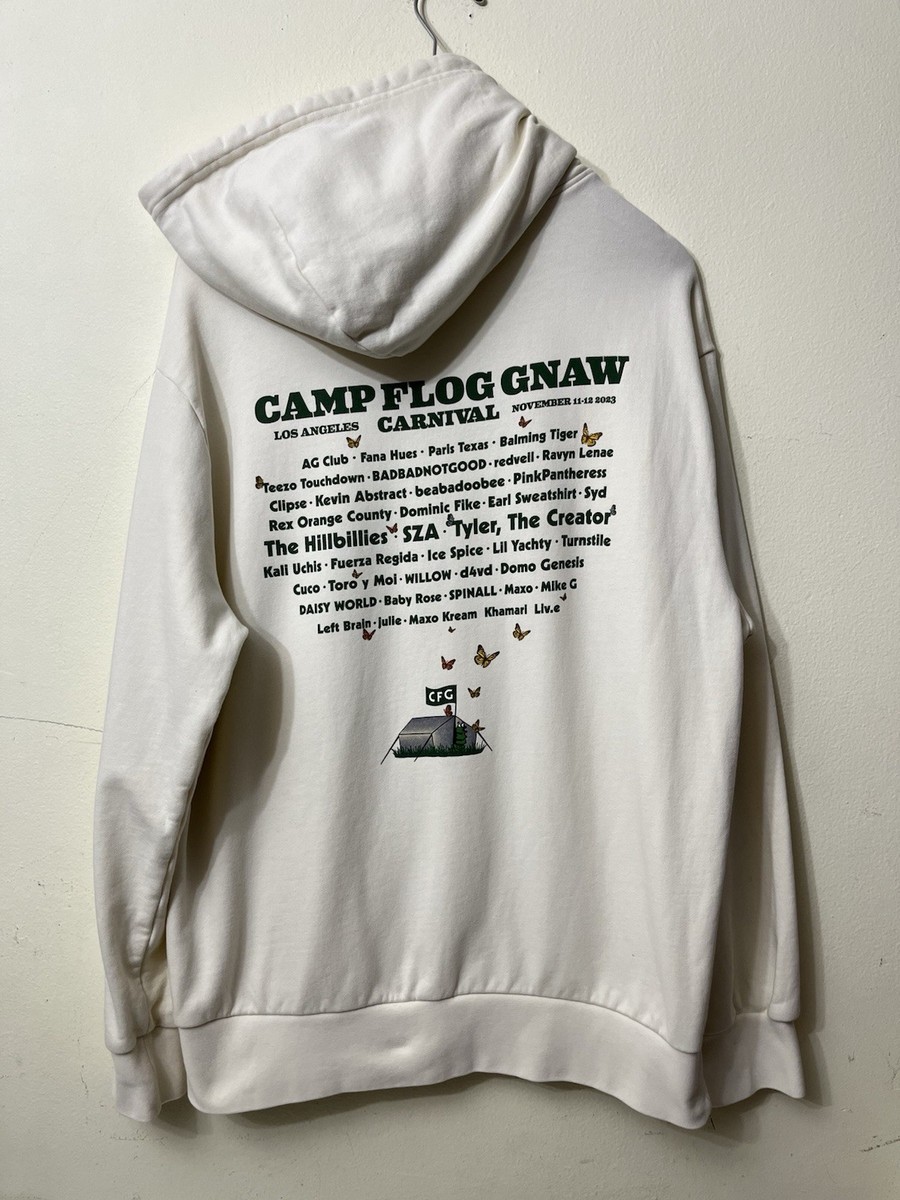 Camp Flog Gnaw 2023 Concert Lineup Hoodie Sweatshirt Men's Size
