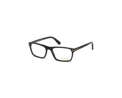 Tom Ford FT4295 002 Matt Schwarz Rechteckig Optische Brille Unisex 58mm Italy