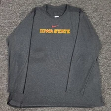 Nike Iowa State Shirt Mens XL Gray Team Issue Bryan Petersen GA Coach Champ Club