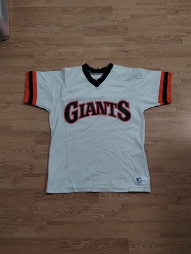 VINTAGE SAN FRANCISCO GIANTS 1980s SAND KNIT MEDALIST BASEBALL JERSEY MEDIUM - Picture 16 of 16