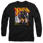 X-Men Wolverine Info Long Sleeve T-Shirt S-2XL, Black