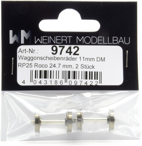 Weinert • 9742 • Juego de ruedas • Liliput Roco • RP 25 Código 110 Ø 11,0 / - 24,7 - | Zustand: Neu