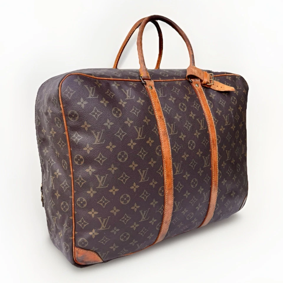 Estuche de viaje Louis Vuitton vintage con monograma lados suaves | Lona marrón, Vachetta Foto 3 de 4