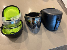 Virtue Vio Extend II Paintball Maske + Etuis + extra Gläser