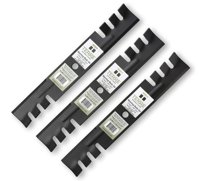 Terre Products 3PK Mulch Mower Blade 48in Deck Hustler John Deere 795757 481706
