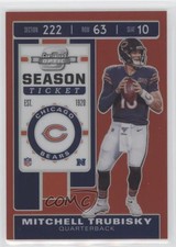 2019 Panini Contenders Optic Season Ticket Red Prizm /199 Mitchell Trubisky 0c7g