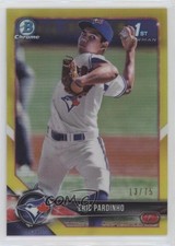 2018 Bowman Chrome Prospects Canary Yellow Refractor 13/75 Eric Pardinho a6i