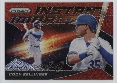 2020 Panini Prizm Instant Impact Red Mojo Prizm 35/149 Cody Bellinger #II-8 5c2