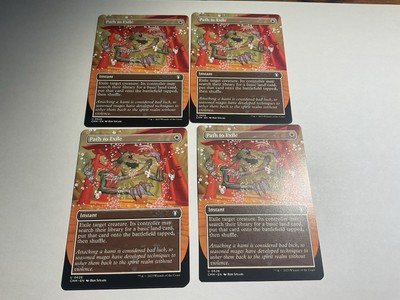 4 x Path to Exile Full Art.Commander Masters.Mtg.Magic.Near Mint.Top.