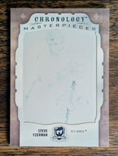 Steve Yzerman 2018-19 The Cup Chronology Masterpieces Cyan Printing Plate 1/1