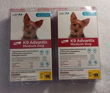 2 K9 Advantix Flea Tick Medium Dog 11-20 lbs 2 Monthly Doses YY36