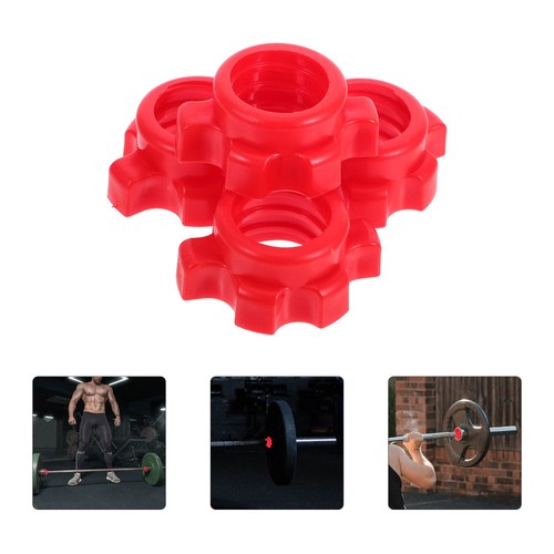 4 Pezzi Manubri Barra Dado Accessori Lavoro Miss Fisso Palestra Clip Bilanciere Manubri - Foto 4 di 12