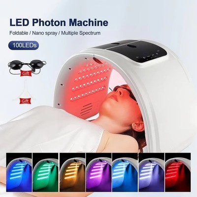 7 Color LED Light Therapy Mask Photon Facial Skin Rejuvenation Spa Nano