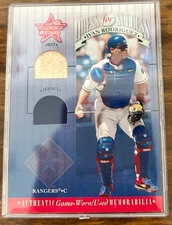2001 Leaf Rookies and Stars Dress for Success #DFS9 Ivan Rodriguez Bat/Jersey