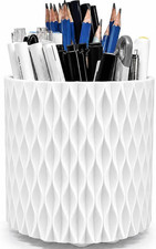 Rotating Pen Holder for Desk, 5 Slots Easthetic Pencil holder Desk Organizer Sup