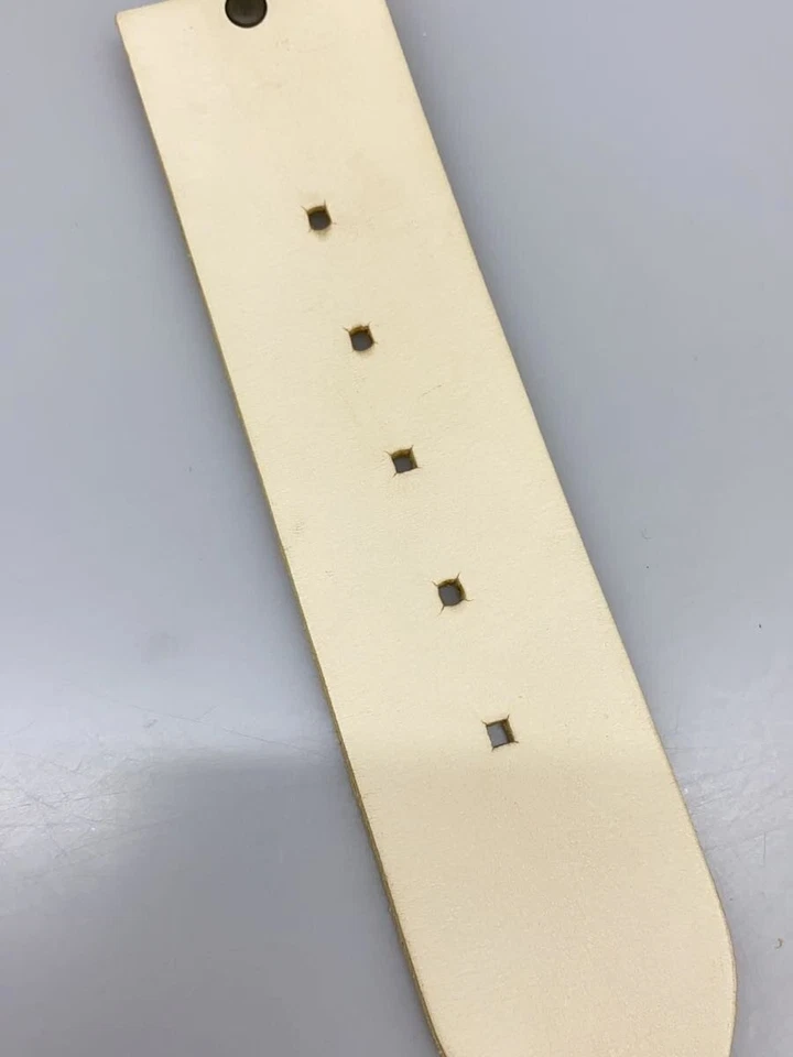 Cinturón de cuero para hombre DRIES VAN NOTEN en blanco Foto 4 de 4