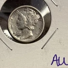 1926 P Mercury 90% Silver Dime AU Uncirculated