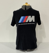 BMW M Performance Driving School Men's L Black Graphic Logo Crew Neck Tee