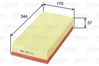 Valeo Luftfilter 585242 Filtereinsatz FüR Volvo V40 S40 644 645 1